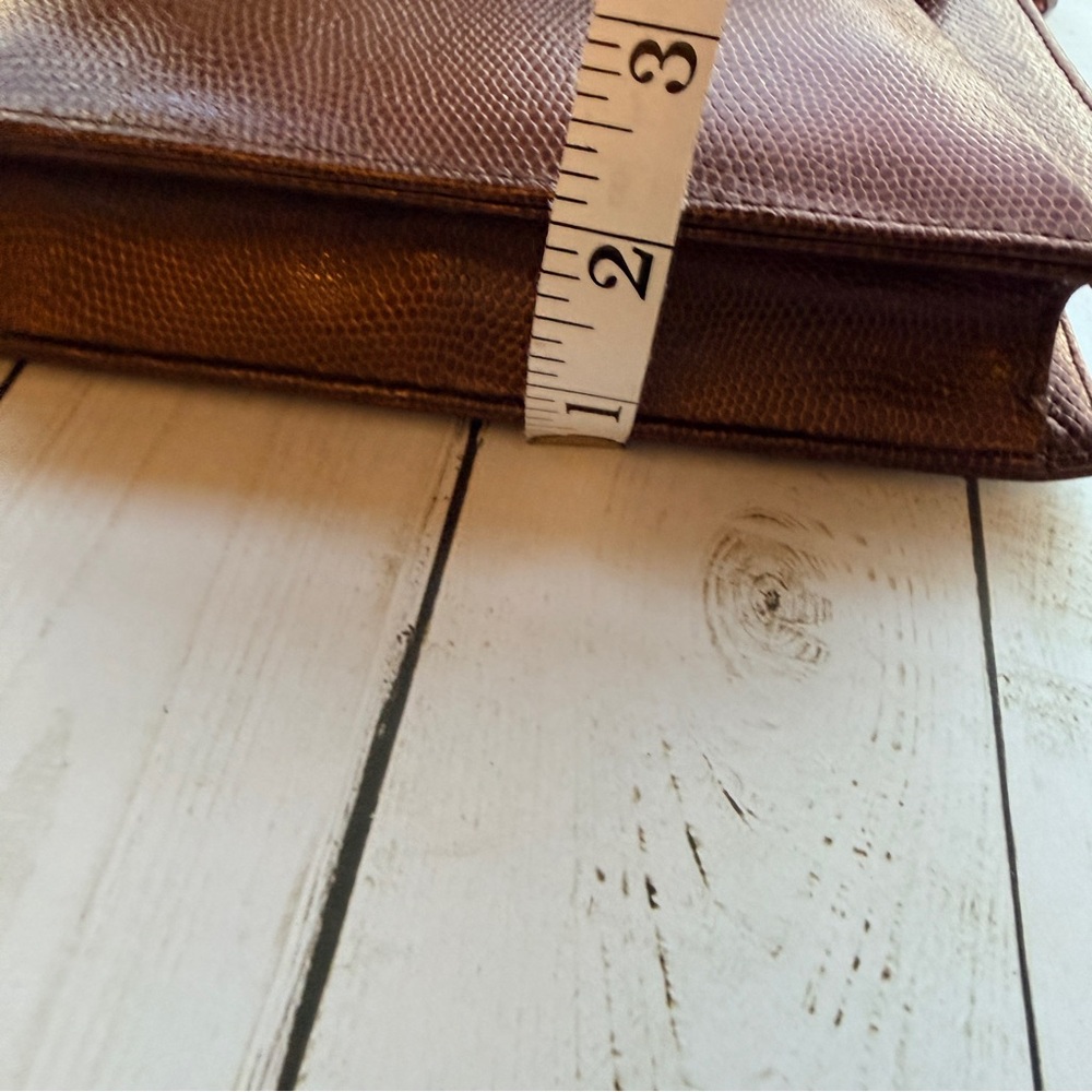 Tiras | Copper Colored Crossbody Bag with Beaded Handle - Picture 8 of 10
